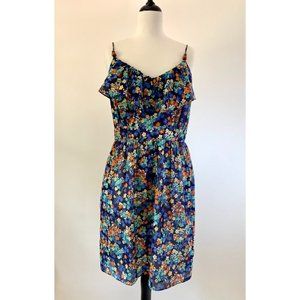 Shoshanna Ruffle Front Floral Dress